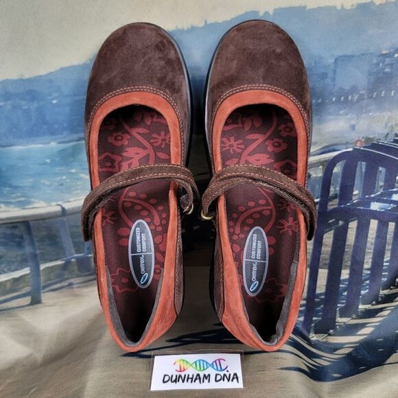 AETREX BROWN SUEDE MARY JANE JULIA 6.0B - Picture 8 of 10